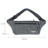 Túi đeo bụng thể thao nam nữ vải canvas 32cm tiện dụng siêu nhẹ giá 35.000₫ 5