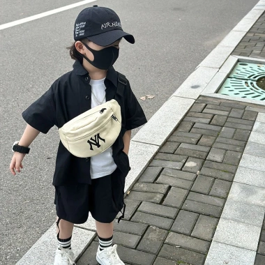 Túi đeo chéo bé trai, bé gái vải thêu chữ MY - Nhiều màu, dễ phối, chỉ 98.750đ