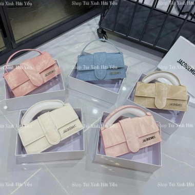Túi đeo chéo cầm tay jac nhung, jac loang size 18, vừa điện thoại, giá 89.000 VND