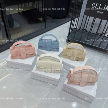 Túi đeo chéo cầm tay jac nhung, jac loang size 18, vừa điện thoại, giá 89.000 VND