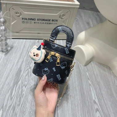 Túi đeo chéo da Hello Kitty cỡ 12, không vừa điện thoại, tặng gấu đội mũ - 75.000₫ 9