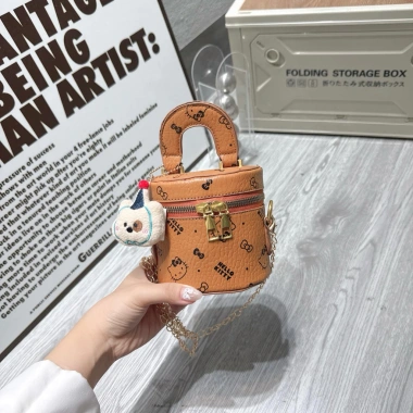 Túi đeo chéo da Hello Kitty cỡ 12, không vừa điện thoại, tặng gấu đội mũ - 75.000₫ 10