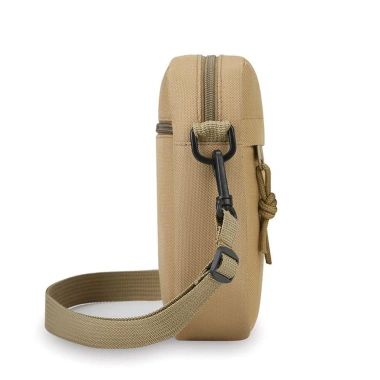 Túi đeo chéo HOMEIN Kaki trắng đen - Tối giản, dây vai dài vải, du lịch, giá 71.928₫
