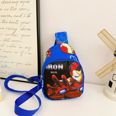 Túi đeo chéo Marvel cho bé 3‑10 tuổi vải nylon, ngăn kéo khóa - Bunakids TD29