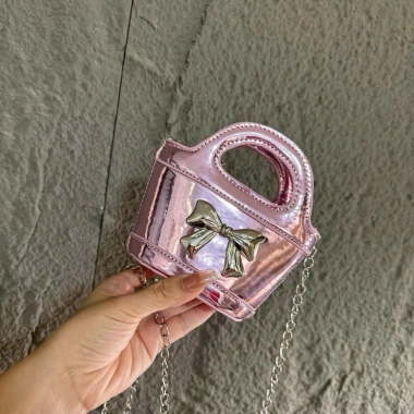 Túi đeo chéo mini 12cm mác nơ, dây xích mácbajc, 7 màu trend – Giá 69.000đ