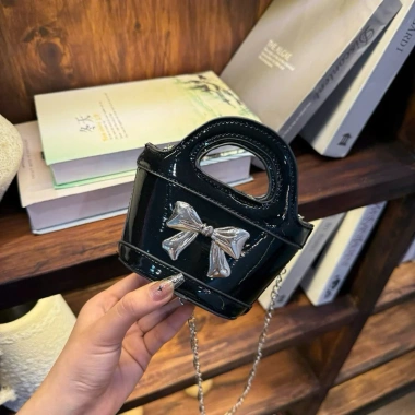 Túi đeo chéo mini 12cm mác nơ, dây xích mácbajc, 7 màu trend – Giá 69.000đ
