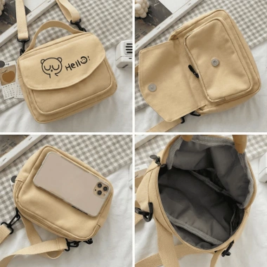 Túi đeo chéo mini canvas hoạ tiết hot cho bé trai, bé gái - Ngộ nghĩnh, xinh xắn, giá 129.000đ 3 Túi đeo chéo mini canvas hoạ tiết hot cho bé trai, bé gái - Ngộ nghĩnh, xinh xắn, giá 129.000đ 3