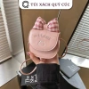 Túi đeo chéo mini HELAHE MN05 da PU mềm, chấm bi tim + Nơ xinh, giảm giá 40.999₫