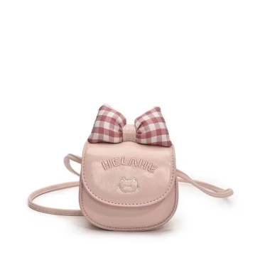 Túi đeo chéo mini HELAHE MN05 da PU mềm, chấm bi tim + Nơ xinh, giảm giá 40.999₫ 5