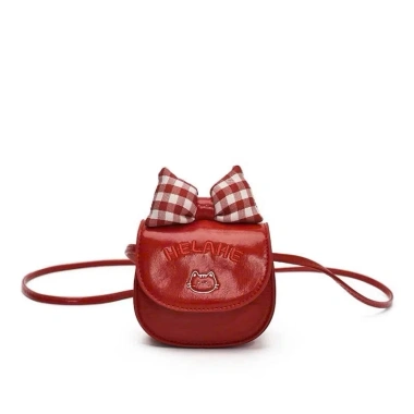 Túi đeo chéo mini HELAHE MN05 da PU mềm, chấm bi tim + Nơ xinh, giảm giá 40.999₫ 7