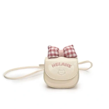 Túi đeo chéo mini HELAHE MN05 da PU mềm, chấm bi tim + Nơ xinh, giảm giá 40.999₫ 8