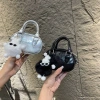 Túi đeo chéo mini in chữ kèm gấu treo siêu cute thời trang giá 67.999 VND HT09 2