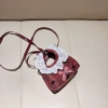 Túi đeo chéo mini Làn Dạ Đỏ, ren bèo, sang chảnh cho mẹ và bé, giá ưu đãi 59k 7