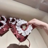 Túi đeo chéo mini Làn Dạ Đỏ, ren bèo, sang chảnh cho mẹ và bé, giá ưu đãi 59k 10