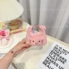 Túi đeo chéo mini lồng xù thêu mặt Kitty và kẹp tóc, size 14/19cm, giảm còn 59k 8