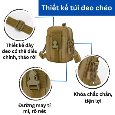 Túi Đeo Chéo Mini Nhiều Ngăn Đựng Điện Thoại, Hông, Lưng - Giá chỉ 99k