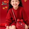 Túi Đeo Chéo Mini Nơ Ren Chấm Bi Da PU Phong Cách Hàn Quốc Cho Bé Gái - Giá 125k 3