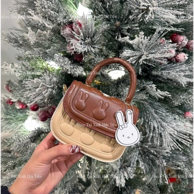 Túi Đeo Chéo Mini & Quai Đứng In Hình Thỏ, Tang Mặt Thỏ Treo Cute Dành Cho Mẹ & Bé - 78,999 VND 6