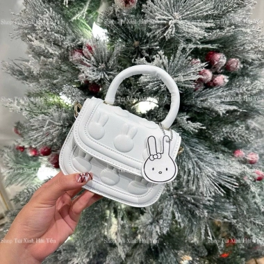 Túi Đeo Chéo Mini & Quai Đứng In Hình Thỏ, Tang Mặt Thỏ Treo Cute Dành Cho Mẹ & Bé - 78,999 VND 7