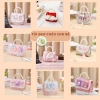 Túi Đeo Chéo Mini Vải Dạ Tweed Quai Đeo Sang Chảnh Cho Bé Gái Kuromi Elsa - Giá 143.000đ