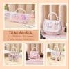 Túi Đeo Chéo Mini Vải Dạ Tweed Quai Đeo Sang Chảnh Cho Bé Gái Kuromi Elsa - Giá 143.000đ 2