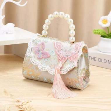 Túi Đeo Chéo Mini Vải Dạ Tweed Quai Đeo Sang Chảnh Cho Bé Gái Kuromi Elsa - Giá 143.000đ 7