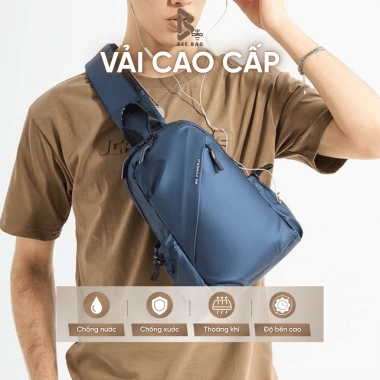 Túi Đeo Chéo Nam Canvas Chống Nước Thời Trang Hàn Quốc Đeo Trước Ngực Chống Trộm Giá 189.000₫