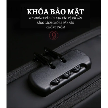 Túi Đeo Chéo Nam LUVIN đa năng, chống trộm, sạc USB, có mật khẩu - Giá chỉ 85.000₫