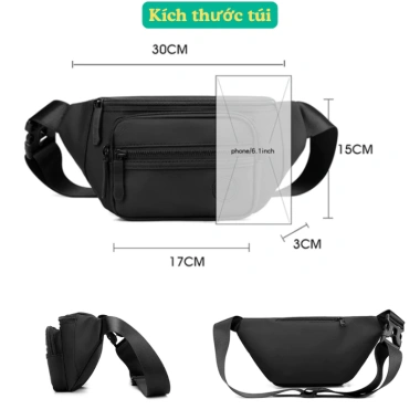 Túi Đeo Chéo Nam OMEN TC02 - Vải chống nước, thiết kế thời trang, giảm giá 115k