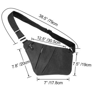 Túi Đeo Chéo Ngực Siêu Mỏng Đa Năng Chống Trộm Unisex - Giá 237.211₫