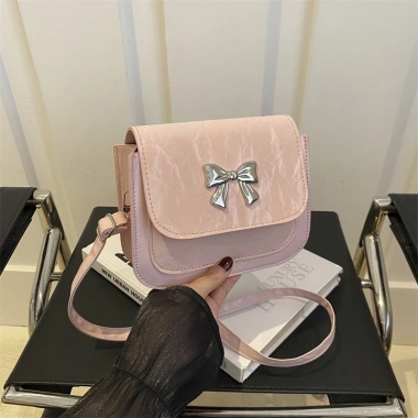 Túi đeo chéo nữ thời trang Báo Store da nhung 20cm đính nơ cực dễ thương TX65 - 46.000