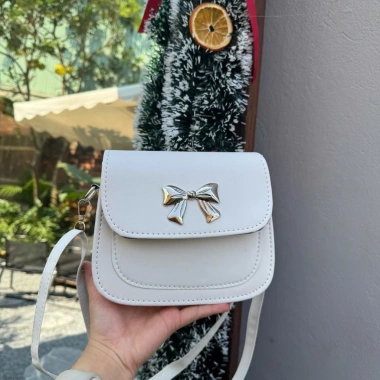Túi đeo chéo nữ thời trang Báo Store da nhung 20cm đính nơ cực dễ thương TX65 - 46.000