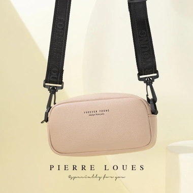 Túi đeo chéo PIERRE LOUES cỡ lớn khóa kéo mùa hè cho nữ chỉ 147.960 VND