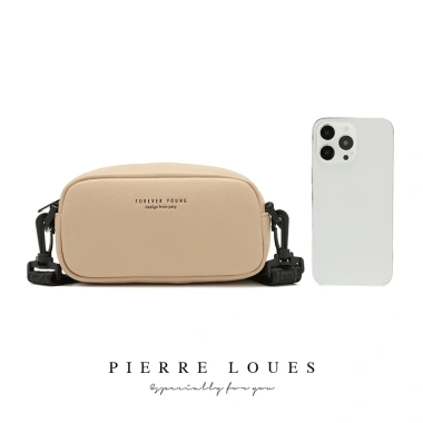 Túi đeo chéo PIERRE LOUES cỡ lớn khóa kéo mùa hè cho nữ chỉ 147.960 VND