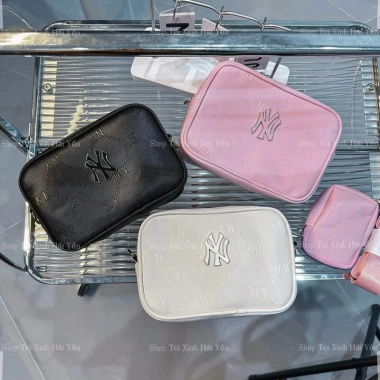 Túi đéo chéo sét đôi in mác nổi, kèm túi nhỏ xinh size 19 cho điện thoại - 79.000₫