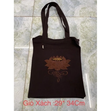Túi đi chùa Adi - Giỏ xách vải nhẹ, giá 28.000đ, giảm mạnh, tiện lợi cho hành hương 8