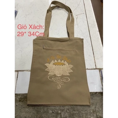 Túi đi chùa Adi - Giỏ xách vải nhẹ, giá 28.000đ, giảm mạnh, tiện lợi cho hành hương 9