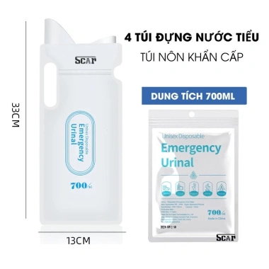 Túi Đi Vệ Sinh Khẩn Cấp 700ml Gấp Gọn Tiện Dụng Cho Xe Hơi - Giá 25.000đ 2