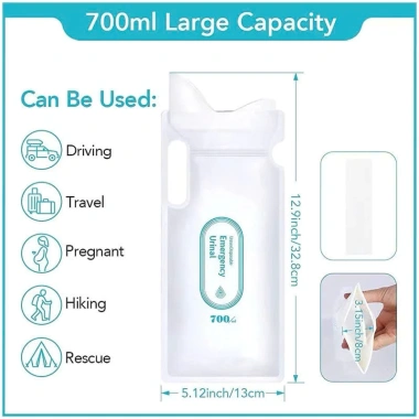 Túi Đi Vệ Sinh Khẩn Cấp 700ml Gấp Gọn Tiện Dụng Cho Xe Hơi - Giá 25.000đ 9