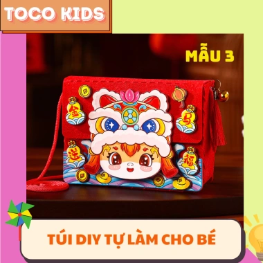 Túi DIY tự làm đeo chéo - Túi đựng lì xì bánh kẹo Tết cho bé, giá 47.800₫