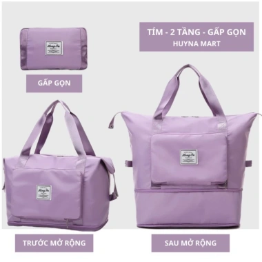 Túi du lịch 2 tầng đa năng gấp gọn, sẵn kho siêu tiện lợi, nhẹ bền, giá chỉ 73.000₫ 10
