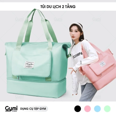 Túi Du Lịch 2 Tầng Gấp Gọn Đa Năng Cỡ Lớn Nam Nữ Gắn Vali - Giá ưu đãi 149.000₫
