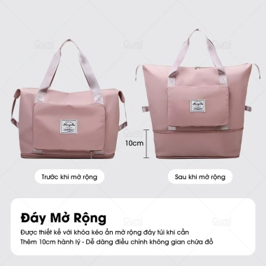 Túi Du Lịch 2 Tầng Gấp Gọn Đa Năng Cỡ Lớn Nam Nữ Gắn Vali - Giá ưu đãi 149.000₫ 6