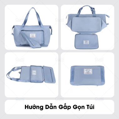 Túi Du Lịch 2 Tầng Gấp Gọn Đa Năng Cỡ Lớn Nam Nữ Gắn Vali - Giá ưu đãi 149.000₫ 7