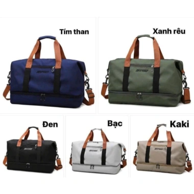 Túi Du Lịch Beichao Canvas Chống Thấm Đeo Chéo Ngăn Giày Tiện Lợi Giá 113k