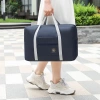 Túi du lịch canvas kaki chống nước gấp gọn, đa năng, dây đeo chéo - 39.000đ 3