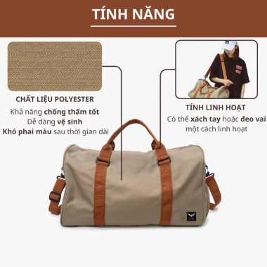 Túi du lịch Classic Bag 400 - Trượt nước cao cấp, ngăn giày tiện lợi, giá 229.000 VND 7