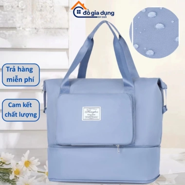 Túi Du Lịch Đa Năng 2 Tầng Gấp Gọn Cỡ Lớn Ngăn Giày Chống Nước Giá Ưu Đãi 125k