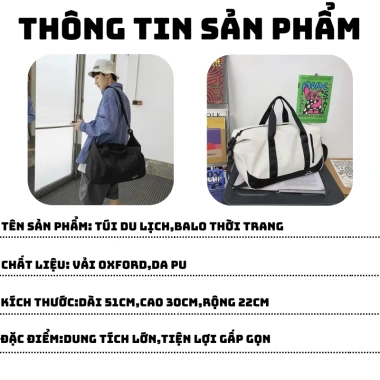 Túi du lịch đa năng ZAJA - Túi trống thể thao đeo vai ulzzang, chỉ 239.000₫