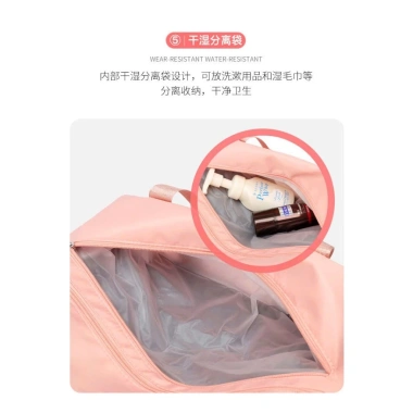 Túi du lịch đeo chéo vải dù thời trang, nhiều ngăn, chống thấm, ngăn giày riêng - Giá chỉ 132k 5 Túi du lịch đeo chéo vải dù thời trang, nhiều ngăn, chống thấm, ngăn giày riêng - Giá chỉ 132k 5